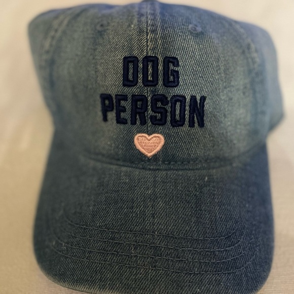 Baseball hat graphic design blue denim dog person NWT - Picture 6 of 6